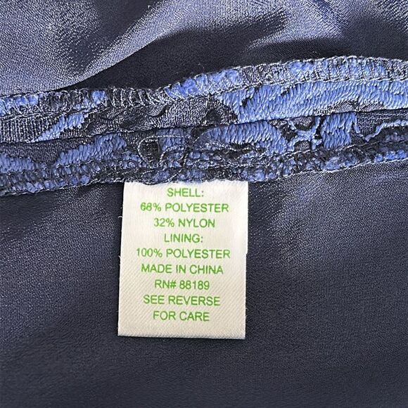 Lilly Pulitzer Rosaline Dress in Bright Navy About Face Lace Size 0 - Picture 12 of 12